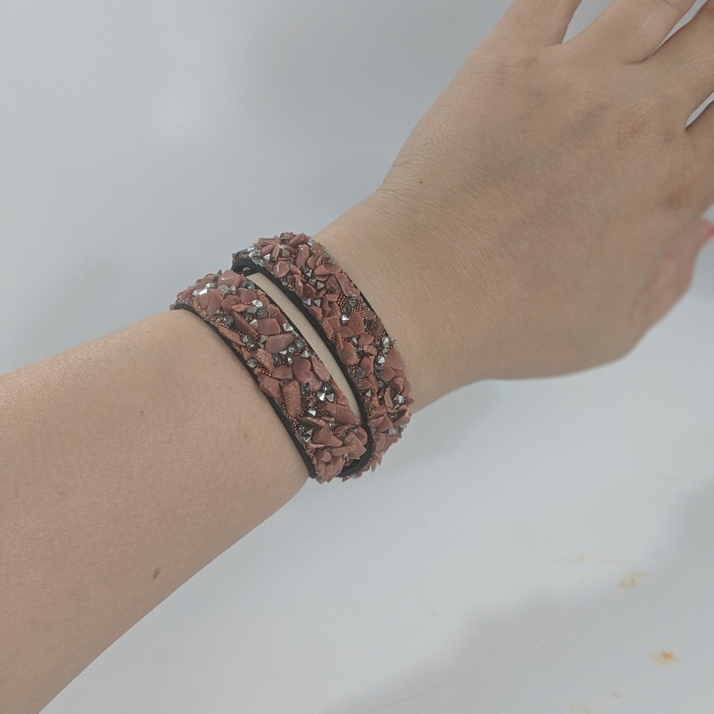 Crush hour- brown urban bracelet.